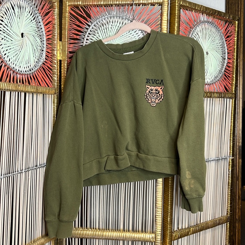 Rvca crop sweater